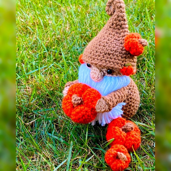 Gnome Pumpkin Handmade Fall/ Autumn Decor - Brand New - Picture 6 of 12